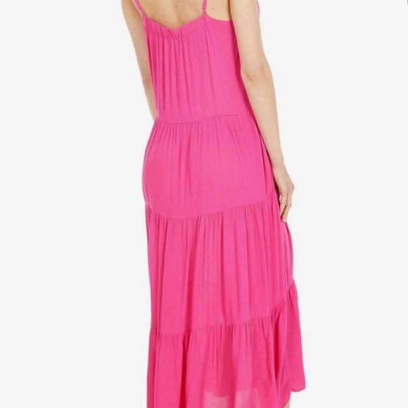 1-State Tiered Maxi Dress, New, Hot Pink, Xs - Picture 2 of 3